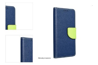 Puzdro FANCY Book pre Xiaomi Redmi Note 11 Pro+ 5G, modré/zelené 4