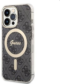 Zadný kryt Guess 4G IML MagSafe pre Apple iPhone 13 Pro, čierna
