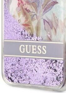 Puzdro Guess Liquid Glitter Flower pre Apple iPhone 7/8/SE2020/SE2022, fialové 8