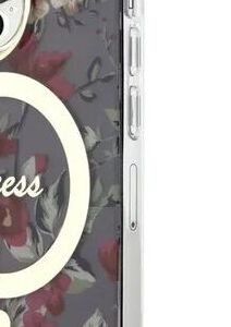Zadný kryt Guess PC/TPU Flowers IML MagSafe for Apple iPhone 14 Pro Max, kaki 5
