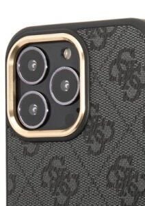 Zadný kryt Guess PU 4G MagSafe pre Apple iPhone 13 Pro, čierna 6