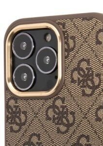 Puzdro Guess PU 4G MagSafe pre Apple iPhone 13 Pro, hnedé 6
