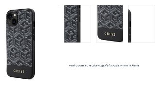 Puzdro Guess PU G Cube MagSafe for Apple iPhone 14, čierne 1