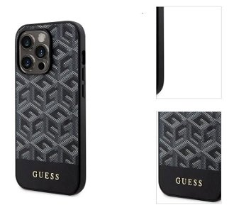 Zadný kryt Guess PU G Cube MagSafe for Apple iPhone 14 Pro Max, čierna 3