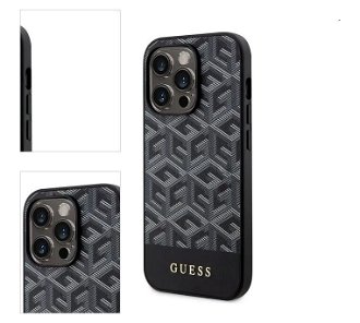 Puzdro Guess PU G Cube MagSafe for Apple iPhone 14 Pro Max, čierne 4