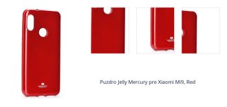 Puzdro Jelly Mercury pre Xiaomi Mi9, Red 1
