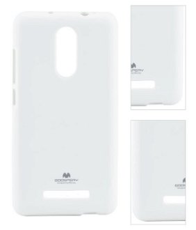 Puzdro Jelly Mercury pre Xiaomi Redmi Note 3, White 3