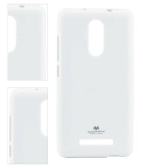 Puzdro Jelly Mercury pre Xiaomi Redmi Note 3, White 4