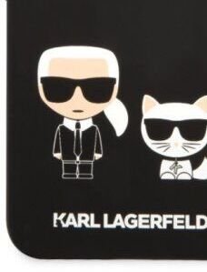 Puzdro Karl Lagerfeld and Choupette Liquid Silicone pre Samsung Galaxy S22 Plus, čierne 8
