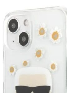 Puzdro Karl Lagerfeld Ikonik Flower pre Apple iPhone 13 mini, transparetné 6