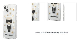 Puzdro Karl Lagerfeld Ikonik Flower pre Apple iPhone 13 mini, transparetné 1