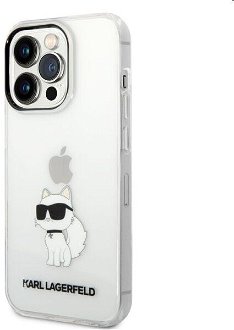 Puzdro Karl Lagerfeld IML Choupette NFT pre Apple iPhone 14 Pro Max, transparentné