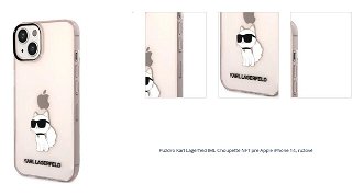 Puzdro Karl Lagerfeld IML Choupette NFT pre Apple iPhone 14, ružové 1