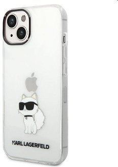 Puzdro Karl Lagerfeld IML Choupette NFT pre Apple iPhone 14, transparentné