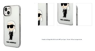 Puzdro Karl Lagerfeld IML Ikonik NFT pre Apple iPhone 14 Plus, transparentné 1