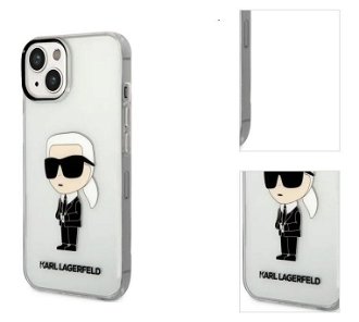 Puzdro Karl Lagerfeld IML Ikonik NFT pre Apple iPhone 14 Plus, transparentné 3