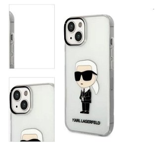 Puzdro Karl Lagerfeld IML Ikonik NFT pre Apple iPhone 14 Plus, transparentné 4