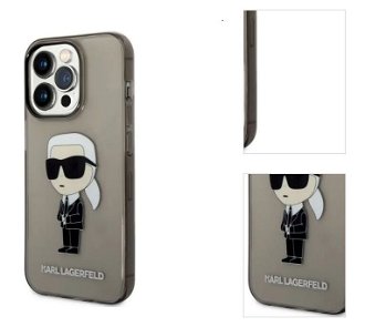 Puzdro Karl Lagerfeld IML Ikonik NFT pre Apple iPhone 14 Pro Max, čierne 3