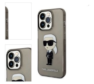 Zadný kryt Karl Lagerfeld IML Ikonik NFT pre Apple iPhone 14 Pro Max, čierna 4