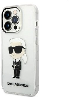 Puzdro Karl Lagerfeld IML Ikonik NFT pre Apple iPhone 14 Pro Max, transparentné
