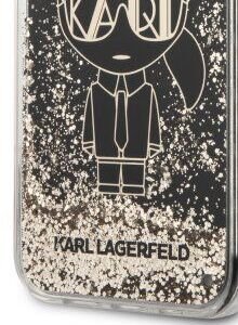 Puzdro Karl Lagerfeld Liquid Glitter Gatsby Case pre Apple iPhone 13 mini, čierne 8