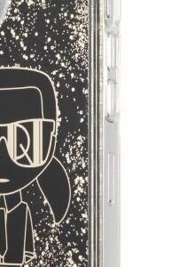 Puzdro Karl Lagerfeld Liquid Glitter Gatsby Case pre Apple iPhone 13 mini, čierne 5