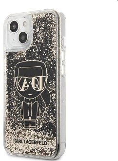 Puzdro Karl Lagerfeld Liquid Glitter Gatsby Case pre Apple iPhone 13 mini, čierne 2