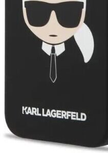 Puzdro Karl Lagerfeld Liquid Silicone Karl Head for Apple iPhone 13, black 8