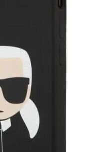 Puzdro Karl Lagerfeld Liquid Silicone Karl Head for Apple iPhone 13, black 5