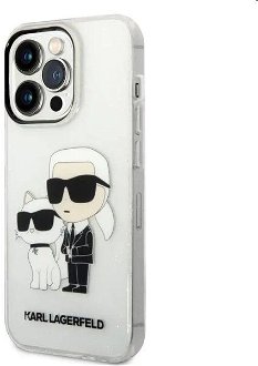 Zadný kryt Karl Lagerfeld MagSafe IML pre Apple iPhone 14 Pro Max, transparentná