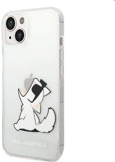 Puzdro Karl Lagerfeld PC/TPU Choupette Eat for Apple iPhone 14, transparent