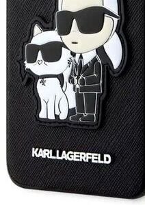 Puzdro Karl Lagerfeld PU Saffiano Karl and Choupette NFT pre Samsung Galaxy S23 Plus, čierne 8