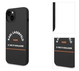 Puzdro Karl Lagerfeld Rue St Guillaume pre Apple iPhone 14, čierne 3