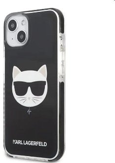 Zadný kryt Karl Lagerfeld TPE Choupette Head pre Apple iPhone 13, čierna