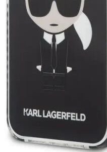 Zadný kryt Karl Lagerfeld TPE Full Body Ikonik pre Apple iPhone 13 mini, čierna 8