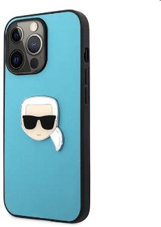 Zadný kryt Karl Lagerfeld TPU Karl Head for Apple iPhone 13 Pro, modrá