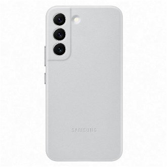 Puzdro Leather Cover pre Samsung Galaxy S22, light gray