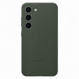 Puzdro Leather Cover pre Samsung S23, green