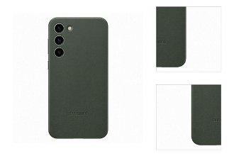 Puzdro Leather Cover pre Samsung S23 Plus, green 3