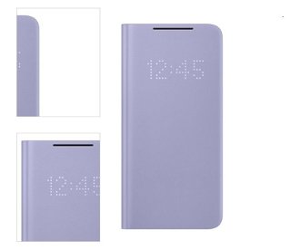 Knižkové puzdro LED View Cover pre Samsung Galaxy S21 Plus - G996B, fialová 4