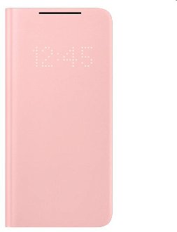 Knižkové puzdro LED View Cover pre Samsung Galaxy S21 Plus. ružová