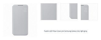 Puzdro LED View Cover pre Samsung Galaxy S22, light gray 1