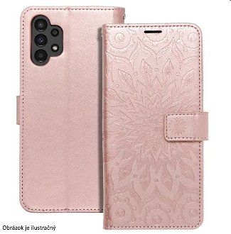 Puzdro MEZZO Book mandala pre Samsung Galaxy S23 Ultra, ružové