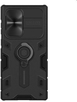 Puzdro Nillkin CamShield Armor pre Samsung Galaxy S22 Ultra, čierne