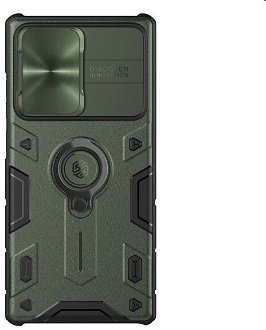Zadný kryt Nillkin CamShield Armor pre Samsung Galaxy S22 Ultra, zelená