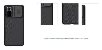 Puzdro Nillkin CamShield pre Xiaomi Redmi Note 10 Pro, čierne 1
