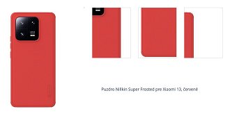 Puzdro Nillkin Super Frosted pre Xiaomi 13, červené 1