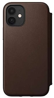 Púzdro Nomad Folio Leather kožené flipové puzdro iPhone 12 mini - hnedé NM21eR0H00 2