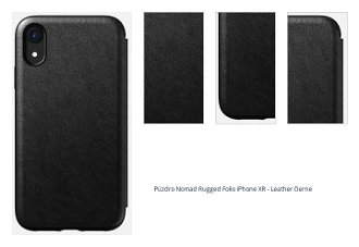 Púzdro Nomad Rugged Folio iPhone XR - Leather čierne 1
