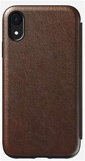 Púzdro Nomad Rugged Folio iPhone XR - Rustic hnedé Leather NM21QR0H00